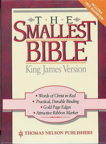 KJV Smallest Bible with Snap Flap Closing and Magnifier image 0