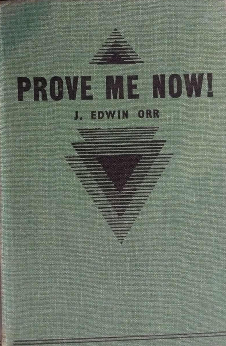 Prove Me Now! by J. Edwin Orr image 0