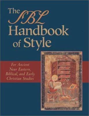 SBL Handbook of Style image 0