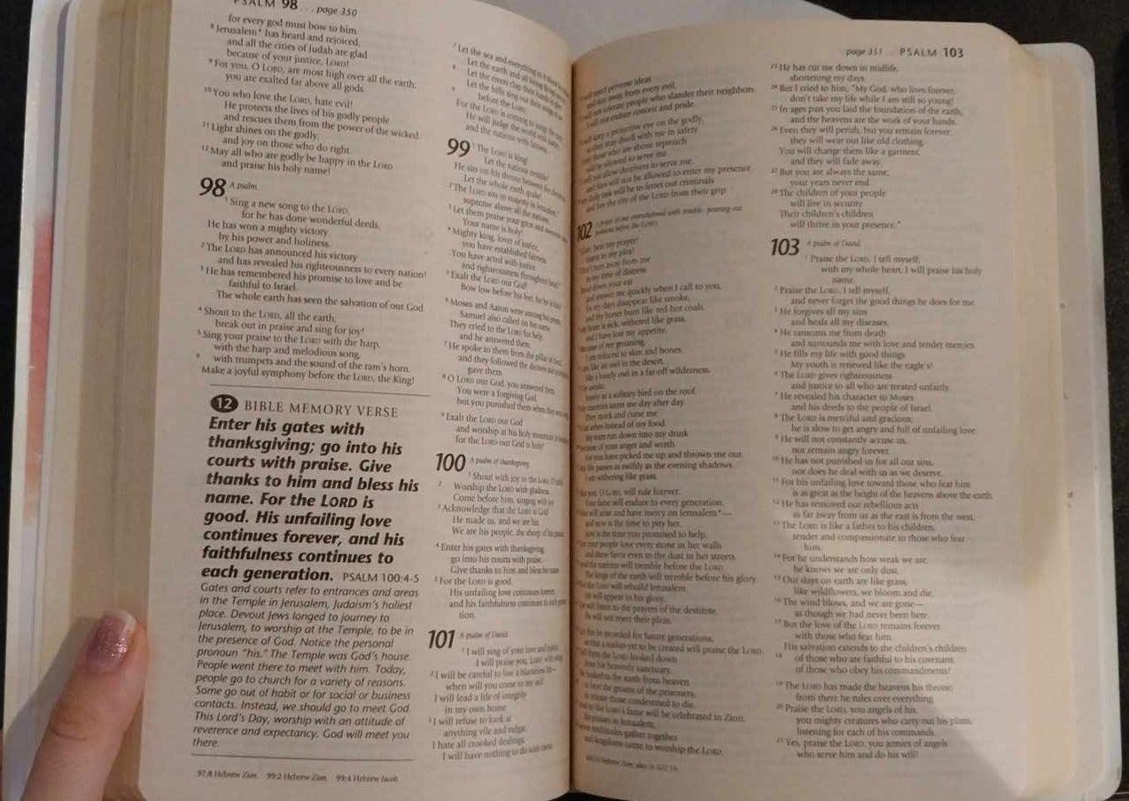 NLT Holy Bible, White image 1