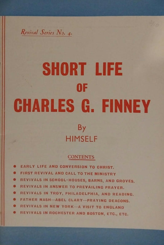 Short Life of Charles G. Finney by Himself