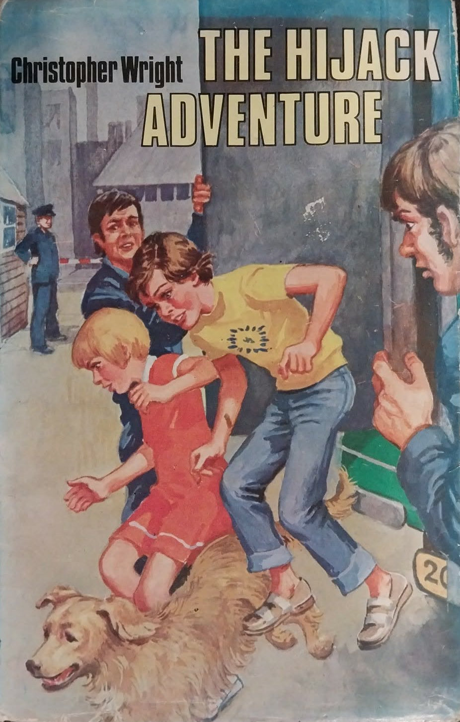 Book cover of 'The Hijack Adventure' by Christopher Wright on a dark background