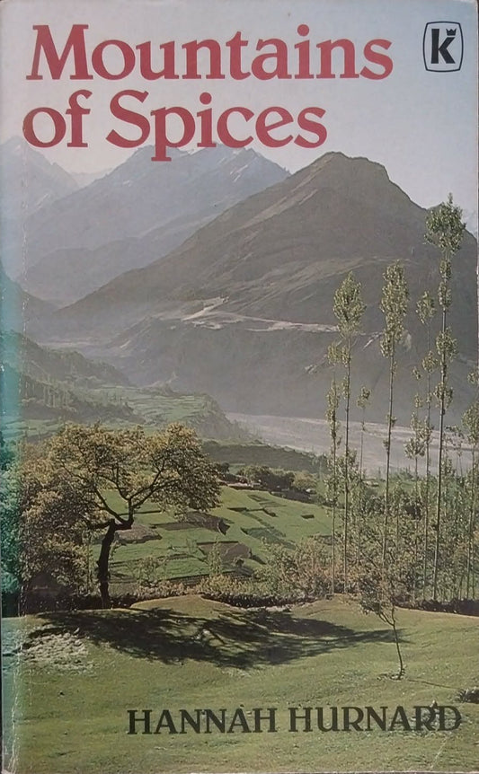 Book cover of 'Mountains of Spices' by Hannah Hurnard with a mountain landscape illustration.