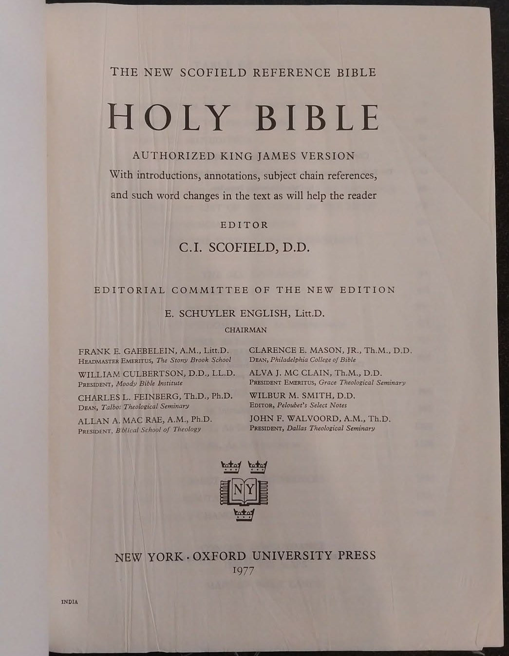KJV Holy Bible, New Scofield Reference Edition, Extra Large Print