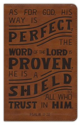 NKJV, Personal Size Reference Bible, Verse Art Cover Collection, Leathersoft, Tan, Red Letter, Comfort Print