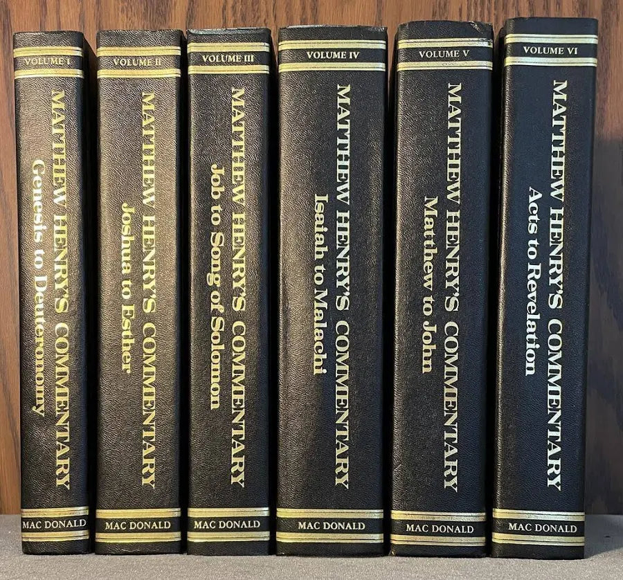 Matthew Henry's Commentary Six-Volume Set