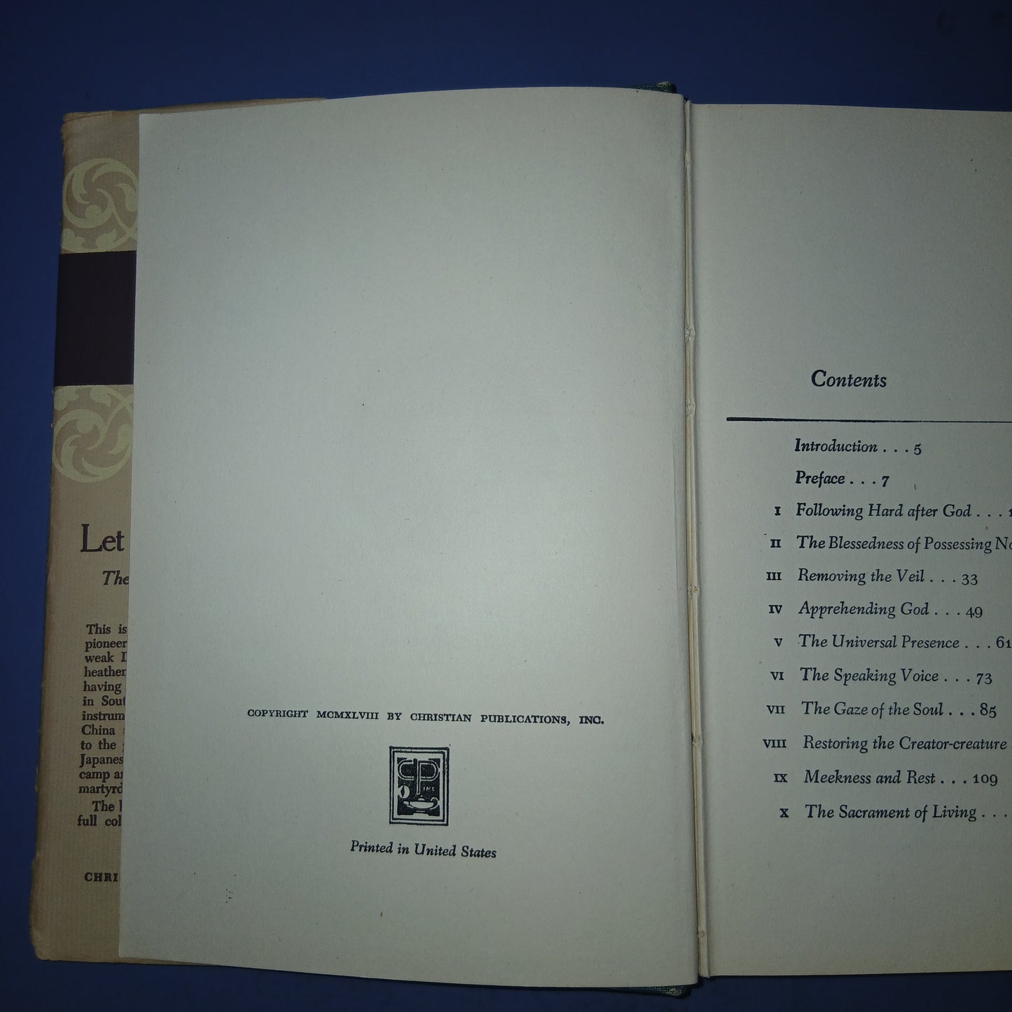 Pursuit of God by A.W. Tozer (First Edition)