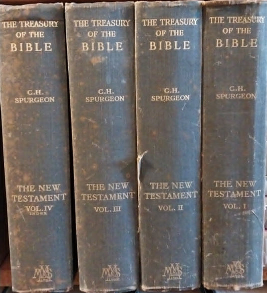 Treasury of the Bible by C.H. Spurgeon, 4 Volumes